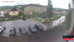Střed obce Rokytnice nad Jizerou