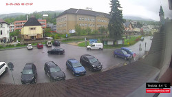 Střed obce Rokytnice nad Jizerou
