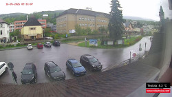 Střed obce Rokytnice nad Jizerou