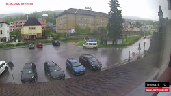 Střed obce Rokytnice nad Jizerou