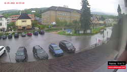 Střed obce Rokytnice nad Jizerou