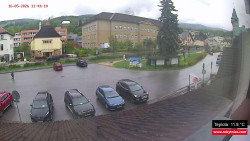 Střed obce Rokytnice nad Jizerou