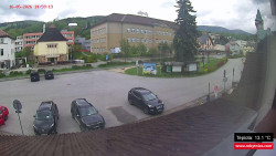 Střed obce Rokytnice nad Jizerou