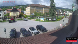 Střed obce Rokytnice nad Jizerou