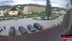 Střed obce Rokytnice nad Jizerou
