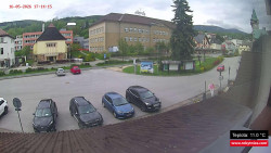 Střed obce Rokytnice nad Jizerou