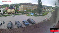 Střed obce Rokytnice nad Jizerou