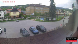 Střed obce Rokytnice nad Jizerou