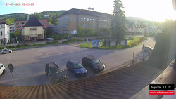 Střed obce Rokytnice nad Jizerou