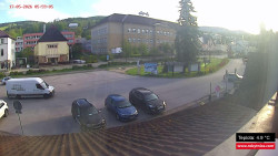 Střed obce Rokytnice nad Jizerou