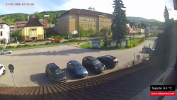 Střed obce Rokytnice nad Jizerou