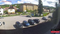 Střed obce Rokytnice nad Jizerou