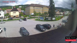 Střed obce Rokytnice nad Jizerou
