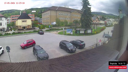 Střed obce Rokytnice nad Jizerou