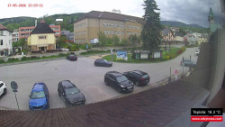 Střed obce Rokytnice nad Jizerou