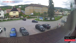 Střed obce Rokytnice nad Jizerou