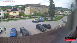 Střed obce Rokytnice nad Jizerou