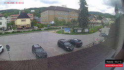 Střed obce Rokytnice nad Jizerou