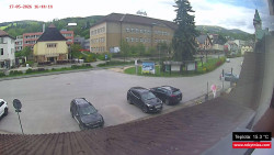 Střed obce Rokytnice nad Jizerou
