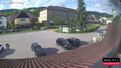 Střed obce Rokytnice nad Jizerou