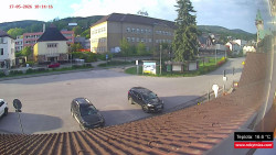 Střed obce Rokytnice nad Jizerou