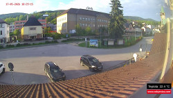 Střed obce Rokytnice nad Jizerou