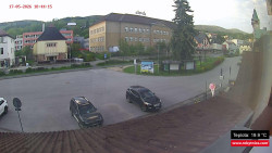 Střed obce Rokytnice nad Jizerou