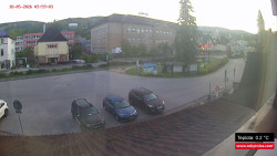 Střed obce Rokytnice nad Jizerou