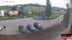 Střed obce Rokytnice nad Jizerou