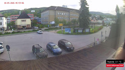 Střed obce Rokytnice nad Jizerou