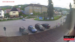 Střed obce Rokytnice nad Jizerou