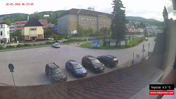 Střed obce Rokytnice nad Jizerou