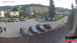 Střed obce Rokytnice nad Jizerou