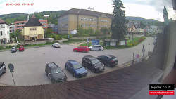 Střed obce Rokytnice nad Jizerou