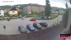 Střed obce Rokytnice nad Jizerou