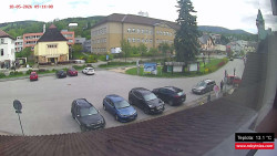 Střed obce Rokytnice nad Jizerou