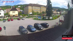 Střed obce Rokytnice nad Jizerou
