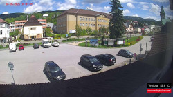 Střed obce Rokytnice nad Jizerou
