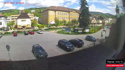 Střed obce Rokytnice nad Jizerou