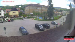 Střed obce Rokytnice nad Jizerou