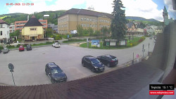 Střed obce Rokytnice nad Jizerou