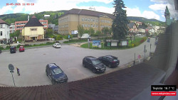 Střed obce Rokytnice nad Jizerou