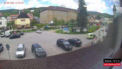 Střed obce Rokytnice nad Jizerou