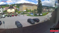 Střed obce Rokytnice nad Jizerou