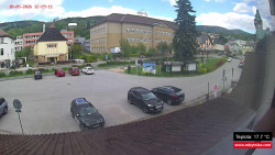 Střed obce Rokytnice nad Jizerou
