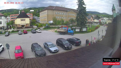 Střed obce Rokytnice nad Jizerou