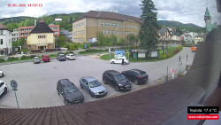 Střed obce Rokytnice nad Jizerou