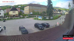 Střed obce Rokytnice nad Jizerou