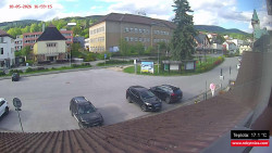 Střed obce Rokytnice nad Jizerou