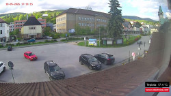 Střed obce Rokytnice nad Jizerou